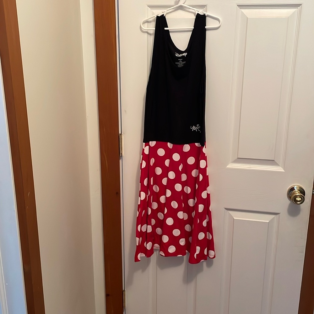 worn outgrew Disney Minnie Mouse no sleeve dress